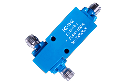 30 KHz to 18 GHz SMA Bias Tee Rated to 500 mA And 25 Volts DC